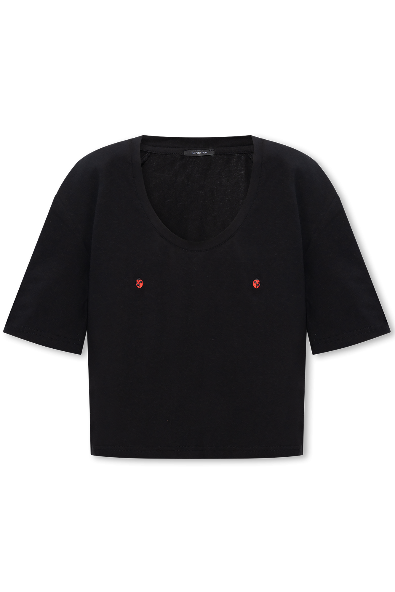 Black Coccinelle T shirt Le Petit Trou Vitkac Canada